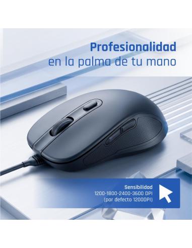 Iggual ratón usb office-elite-pro-6d 3600dpi