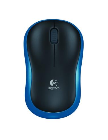 Logitech ratón inalámbrico m185 azul