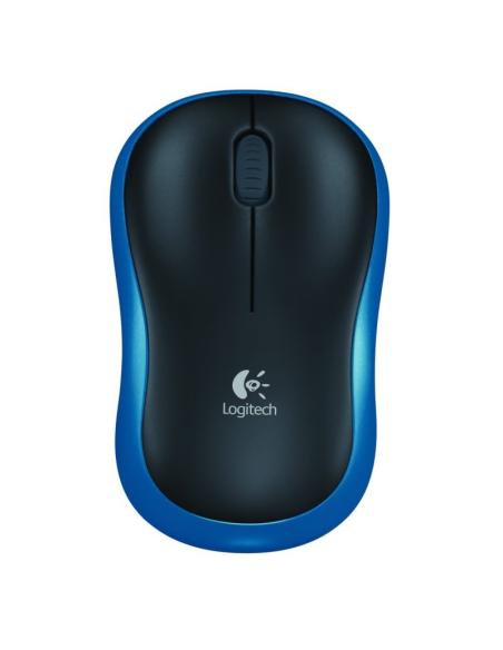 Logitech ratón inalámbrico m185 azul