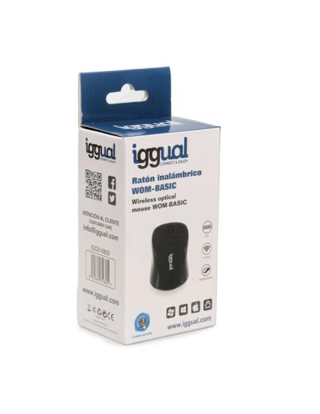 Iggual ratón inalámbrico wom-basic-1600dpi negro