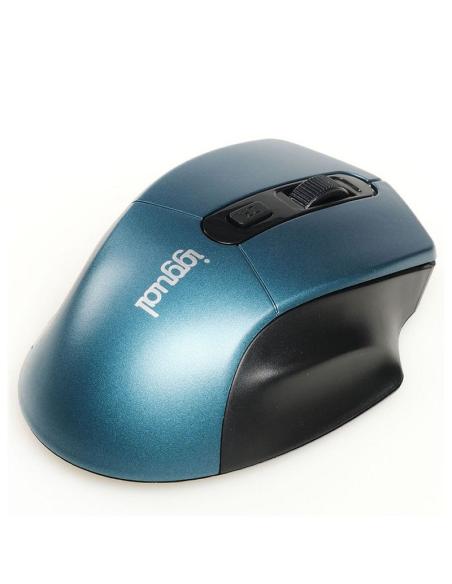 Iggual ratón inalámbrico ergonomic-l-1600dpi azul