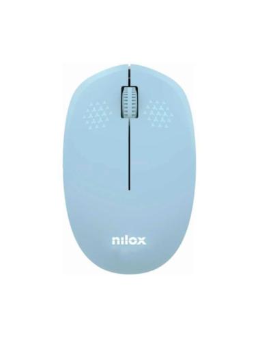 Nilox ratón wireless, 1000 dpi, 3 botones, azul