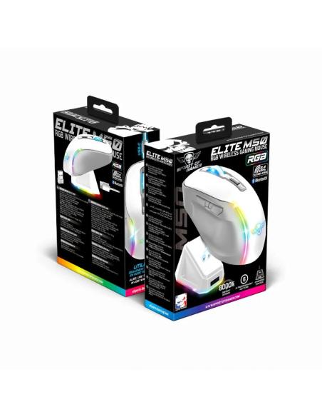 Spirit of gamer raton inalambrico elite m50 blanco