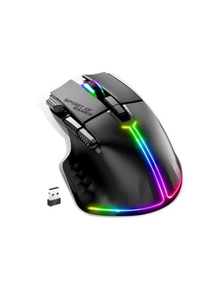 Spirit of gamer ratón inalambrico pro m5 black