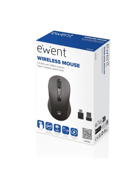 Ewent ew3204 ratón inalámbrico 2.4ghz click silen