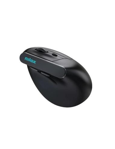 Nilox ratón wir vertical rec. silen 1600 dpi negro