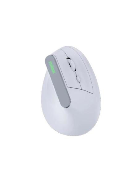 Nilox ratón wir vertical rec. silen 1600dpi blanco