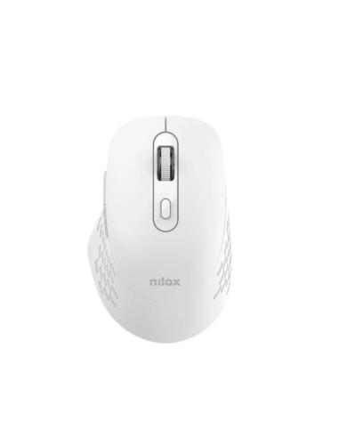 Nilox ratón dual wireless 1600dpi silen. blanco