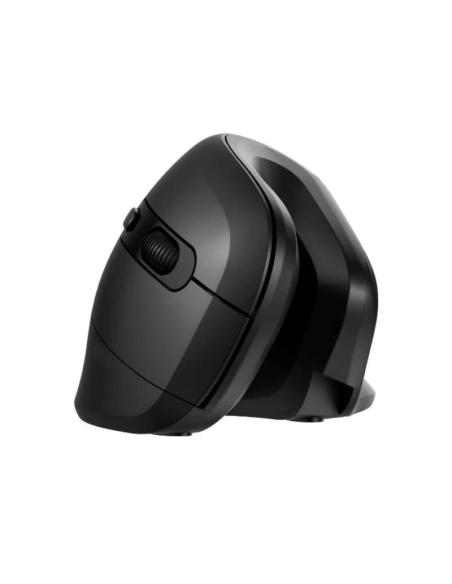 Nilox nxmoev02 ratón vertical wirelles sil. negro