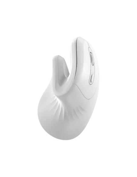 Nilox nxmoev03 ratón vertical wirelles sil. blanco