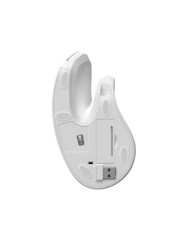 Nilox nxmoev03 ratón vertical wirelles sil. blanco