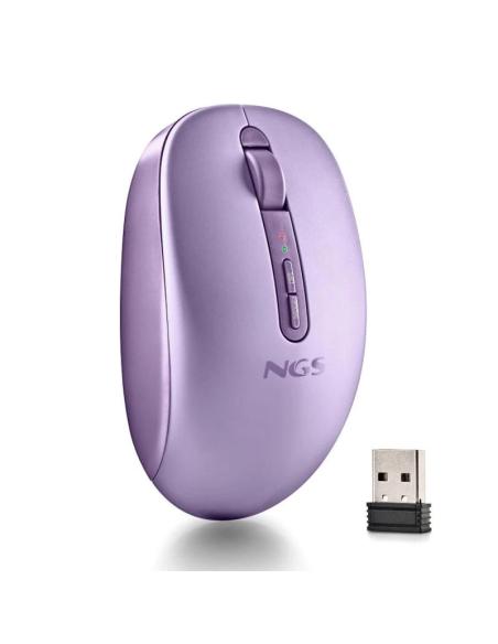 Ngs ratón inalámbric 2.4ghz dual bt fogdual purple