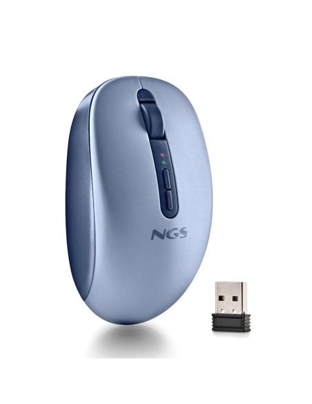 Ngs ratón inalámbrico 2.4ghz dual bt fogdual blue