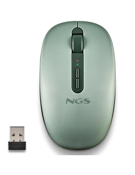 Ngs ratón inalámbrico 2.4ghz dual bt fogdual green