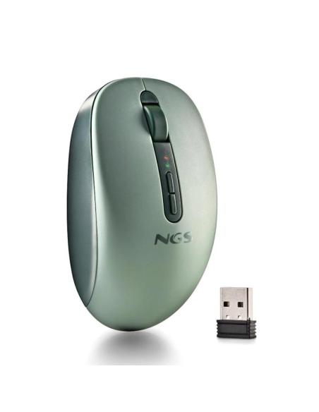 Ngs ratón inalámbrico 2.4ghz dual bt fogdual green