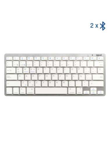Iggual teclado bluetooth slim tkl-bt plata 2 canal