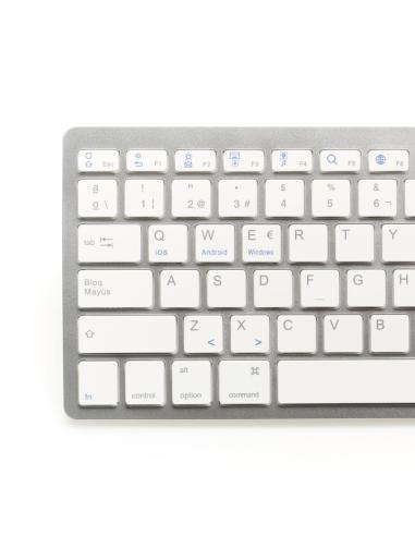 Iggual teclado bluetooth slim tkl-bt plata 2 canal