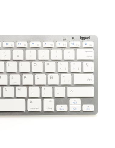 Iggual teclado bluetooth slim tkl-bt plata 2 canal