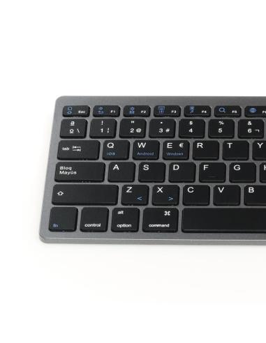 Iggual teclado bluetooth slim tkl-bt negro 2 canal