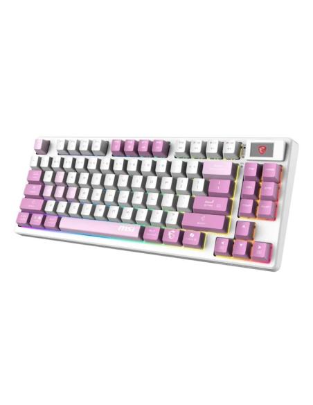 Msi teclado forge gk600 tkl w violet es bt