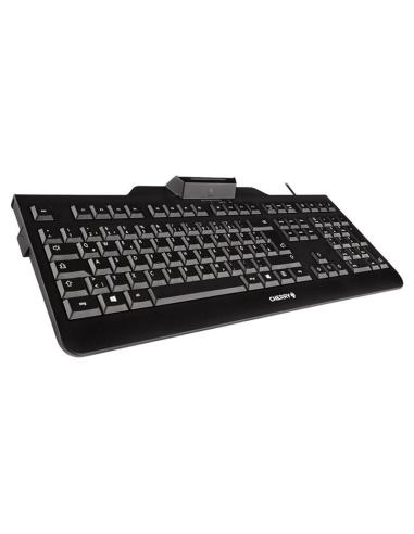 Cherry teclado+lector chip integrado (dnie) negro