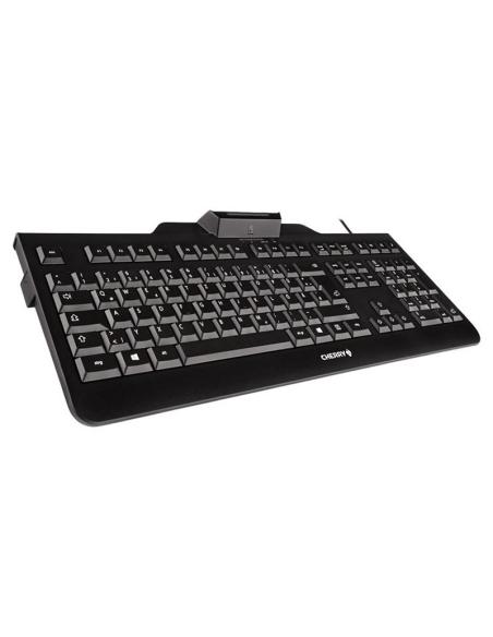 Cherry teclado+lector chip integrado (dnie) negro
