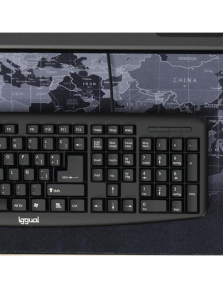 Iggual teclado usb estándar ck-basic-105t negro