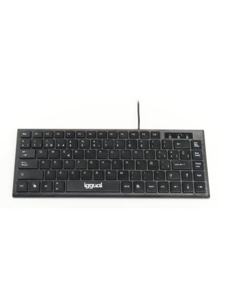 Iggual teclado usb compacto tkl slim tkl-usb negro