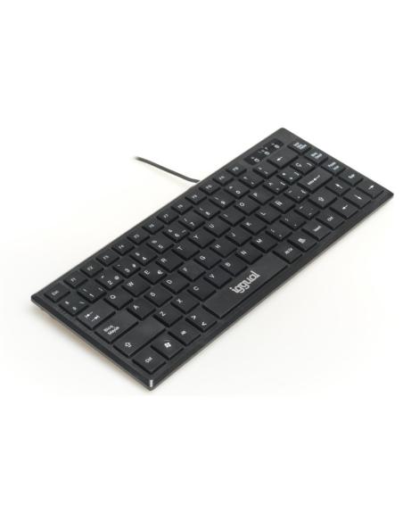 Iggual teclado usb compacto tkl slim tkl-usb negro