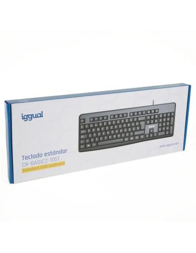 Iggual teclado estándar ck-basic2-105t negro