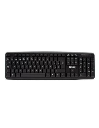 Nilox teclado compacto nxkbe000002 usb negro
