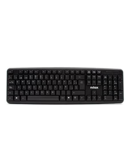Nilox teclado compacto nxkbe000002 usb negro