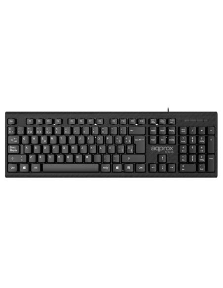 Approx teclado con cable usb 2.0