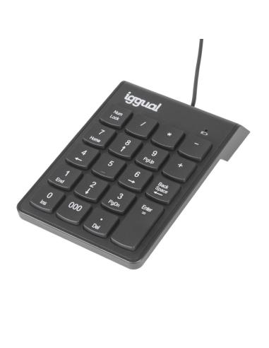 Iggual teclado numérico usb ck-num-19t negro