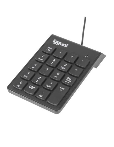 Iggual teclado numérico usb ck-num-19t negro