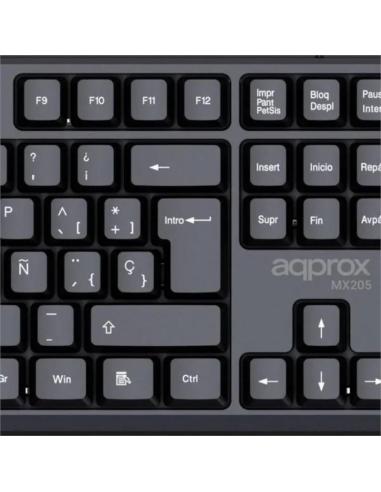Approx teclado x205 usb 2.0 negro