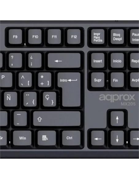 Approx teclado x205 usb 2.0 negro