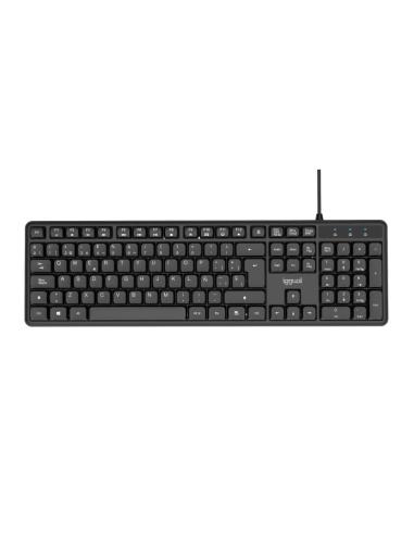 Iggual teclado usb estándar ck-silent-105t negro