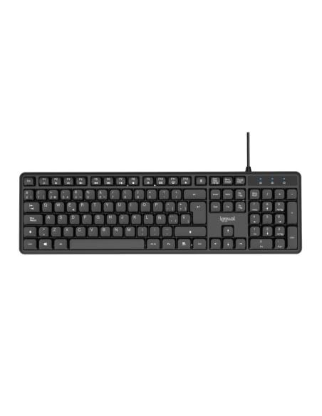 Iggual teclado usb estándar ck-silent-105t negro