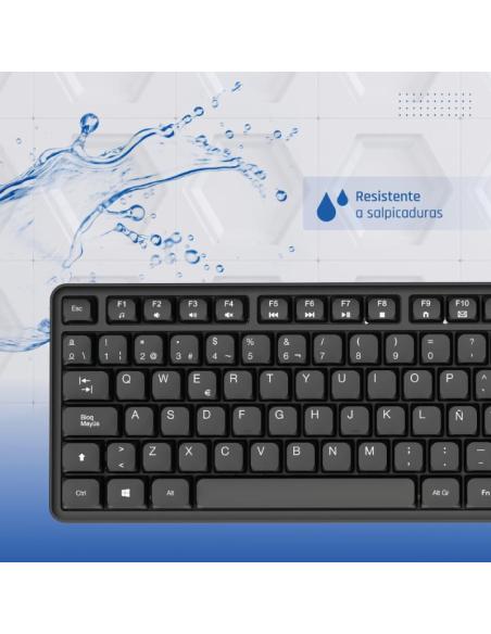 Iggual teclado usb estándar ck-silent-105t negro