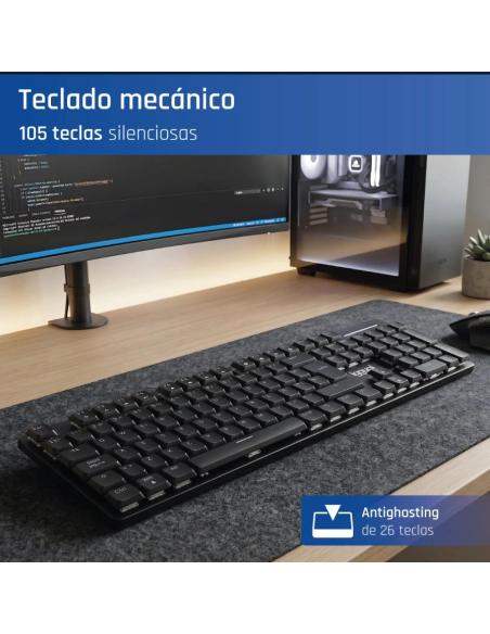 Iggual teclado usb mecánico ck-mecha-105t negro