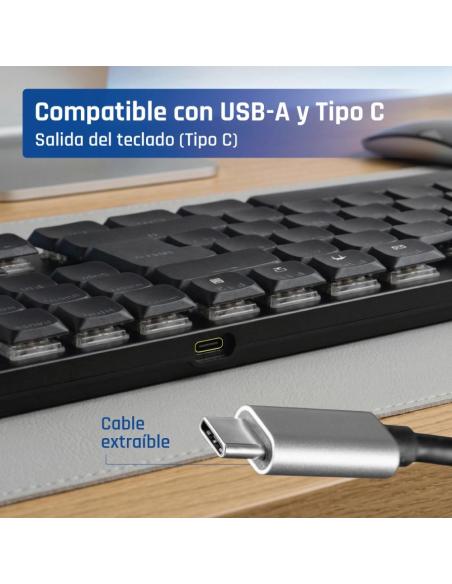 Iggual teclado usb mecánico ck-mecha-105t negro