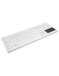 Cherry teclado touchpad lavable/desinfe usb blanco