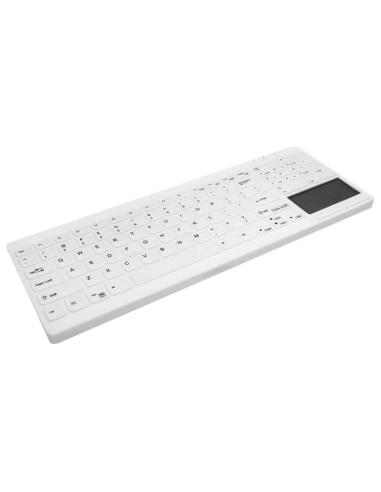 Cherry teclado touchpad lavable/desinfe usb blanco