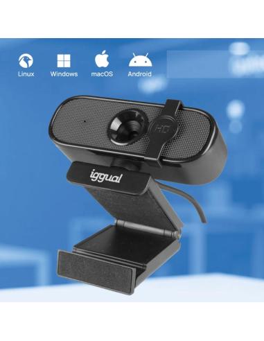 Iggual webcam usb fhd 1080p wc1080 quick view