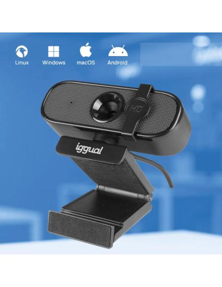Iggual webcam usb fhd 1080p wc1080 quick view