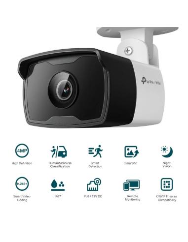 Vigi cámara ip bullet c340i 4mp plástico ir 2.8mm