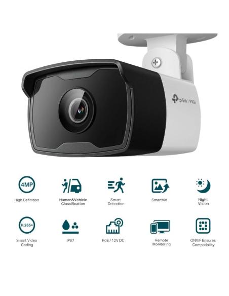 Vigi cámara ip bullet c340i 4mp plástico ir 2.8mm