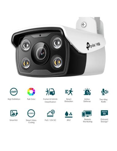Vigi cámara ip bullet c340 4mp plástico full-color