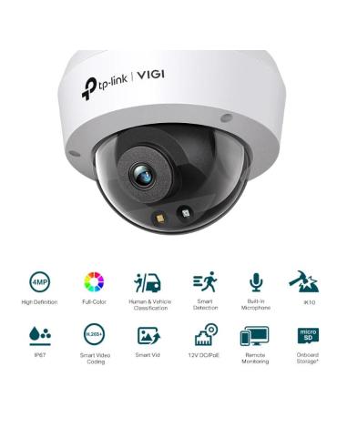Vigi cámara ip domo c240 4mp plást full-color 2.8m